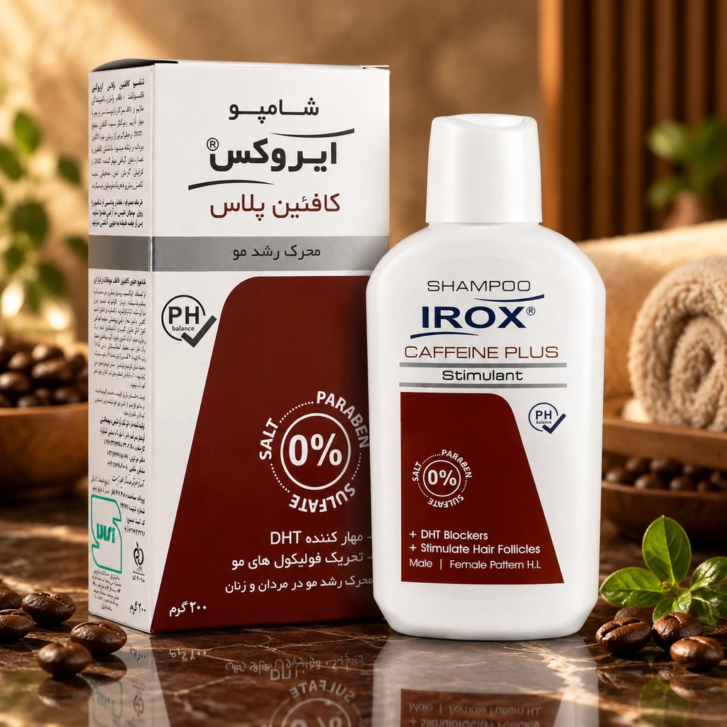 شامپو کافئین پلاس ایروكس